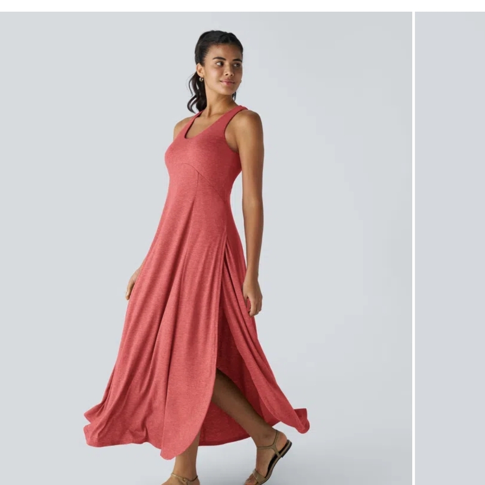 2 Halara High Slit Maxi Dresses NWT